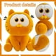 thumbnail image 3 of Fat Orange Cat Plush, 25cm Orange Cat Soft Plush Toy, Orange Cat Stuffed Animals Toy, Cute Garfied Doll for Children Boys Girls Birthday Gift, 3 of 5