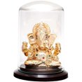 thumbnail image 4 of GoldGiftIdeas 24K Gold Plated Dagdu Seth Ganesha Idol with Cabinet, Ganpati Idol for Car Dashboard, Return Gifts, Ganesh Statue for Home (Pack of 50), 4 of 4