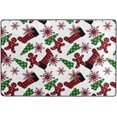 thumbnail image 4 of SKYSONIC Christmas Gingersnap Stocking Non-Slip Area Rug, Winter Holiday Floor Carpet Comfort Floor Mats Decor for Indoor Front Porch,Living Room, Bedroom,Kitchen,72"x48", 4 of 5