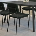 thumbnail image 6 of Amisco Sullivan Dining Chair - Black Polyester / Black Metal, 6 of 9