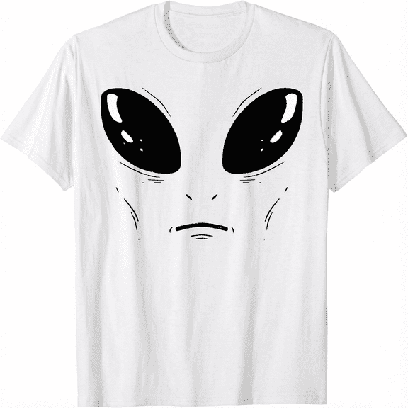 Alien Face Space Funny Halloween Costume Unisex T-Shirt
