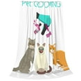 thumbnail image 2 of KLL Pet Care Grooming Pattern Fleece Throw Blanket,Fleece Throw Blankets for Couch & Bed All Season Use-60"x50", 2 of 7