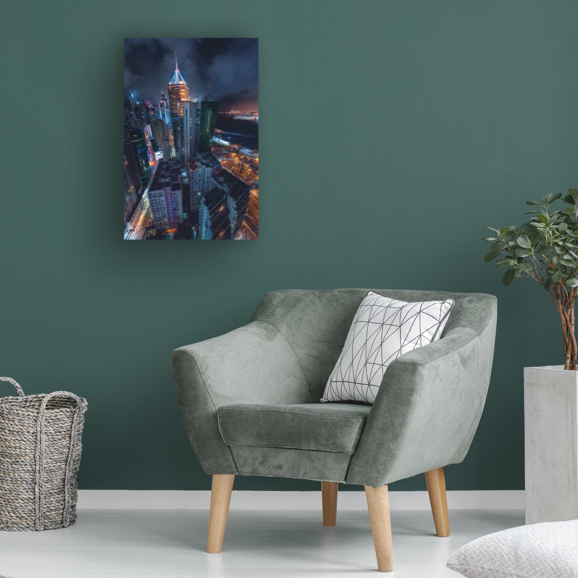Canvas Wall Art - Javier de la 'Flying Hong Kong' Wall Art for Living Room, Bedroom, or Office D?cor by Trademark Fine Art - 30 x 47 Inches
