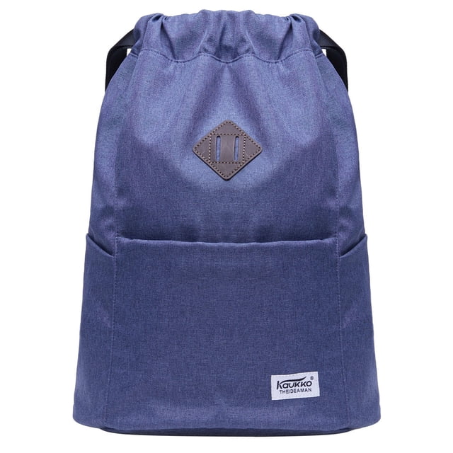KAUKKO Cordón Deportes Mochila Gimnasio Yoga Bolsa Hombro Mochila para Hombres y Mujeres KAUKKO K3031-Lightblue
