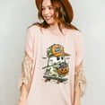 thumbnail image 5 of Candy Hunter Halloween T-Shirt, Cute Ghost Skateboard Trick-or-Treat Tee, Pumpkin Candy Bucket Shirt, Fun Spooky Season Gift for Teen Boys Girls Adults, 5 of 7