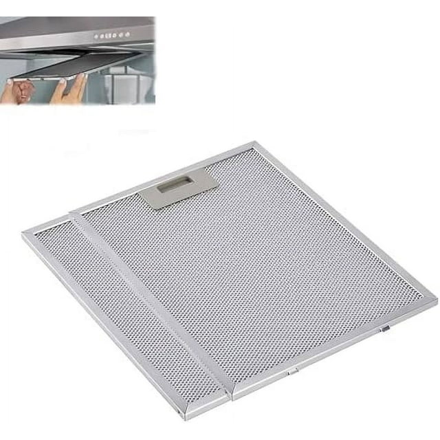 2 Pcs Cooker Hood Metal Mesh Grease Filter,320 x 260 mm Replacement Cooker Hood Filters,Metal Mesh Extractor Vent Filter,for Cooker Hood Extractor Vent Grease Filter