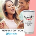 thumbnail image 2 of Thank You Gift for Women - 20 OZ Vacuum Insulated Stainless Steel Tumbler - Appreciation for Employee, Boss Lady, Boss Day, 2 of 6