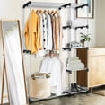 thumbnail image 3 of Gymax Freestanding Clothes Garment Organizer Closet Rack w/5 Shelves &2 Hanging Rods, 3 of 10