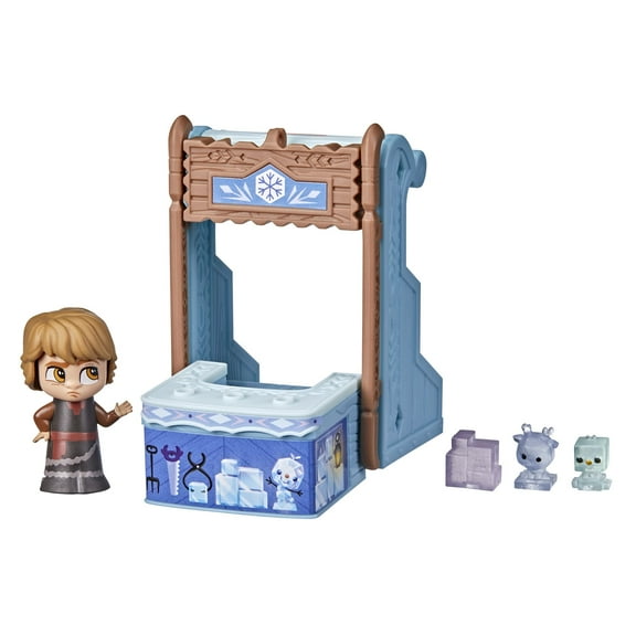 Disney's Frozen 2 Twirlabouts Series 1 Kristoff Sled to Shop Playset, Includes Kristoff Doll and Accessories