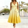 thumbnail image 2 of Levmjia Women's Plus Size Maxi Dress Summer Sleeveless V Neck Tie Waist A Line Dress with Pockets Casual Beach Vacation Long Dress, 2 of 8