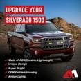 thumbnail image 3 of AMERICAN MODIFIED Armor Grille for 2016-2019 Chevy Silverado 1500, Matte Black, 3 of 12