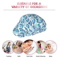 thumbnail image 6 of KLL Blue Fish Scale Texture Pattern Shower Cap & Bath Cap for Women,Reversible Oversized Waterproof Shower Caps for all Hair Lengths,Elastic Reusable Bathing Hair Cap, 6 of 6