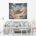 thumbnail image 2 of Yayeee Tapestry Wall Hanging for Bedroom 60" x 40" Living Room Home Wall Art Decor, Floating Whale, 2 of 7