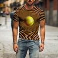 thumbnail image 4 of WXLWZYWL Mens Shirts Clearance Plus Size Unisex Daily T Shirt 3D Print Graphic Prints Animal Print Long Sleeve Tops Casual Bloue, 4 of 6