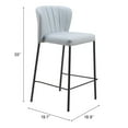 thumbnail image 3 of Linz Counter Stool Gray Counter Stool, Modern Style, Stackable for space saving storage, Plywood, Indoor Bar, 3 of 11