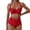RD2, variant on Women's Bikini Set, Underwire Twist Front Top with Wrap High Waist Bottoms,M