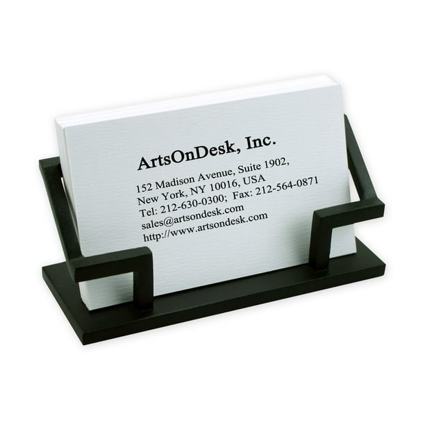 Artsondesk Modern Art Business Card Holder Bk301 Steel Black