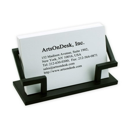 artsondesk modern art business card holder bk301 steel black