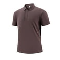 thumbnail image 1 of pstuiky Camisa de manga corta para hombre, Camisa de manga corta de color liso para hombre, camisa informal de vacaciones con cuello bordado de manga corta. camisas casuales para hombre l, 1 of 8