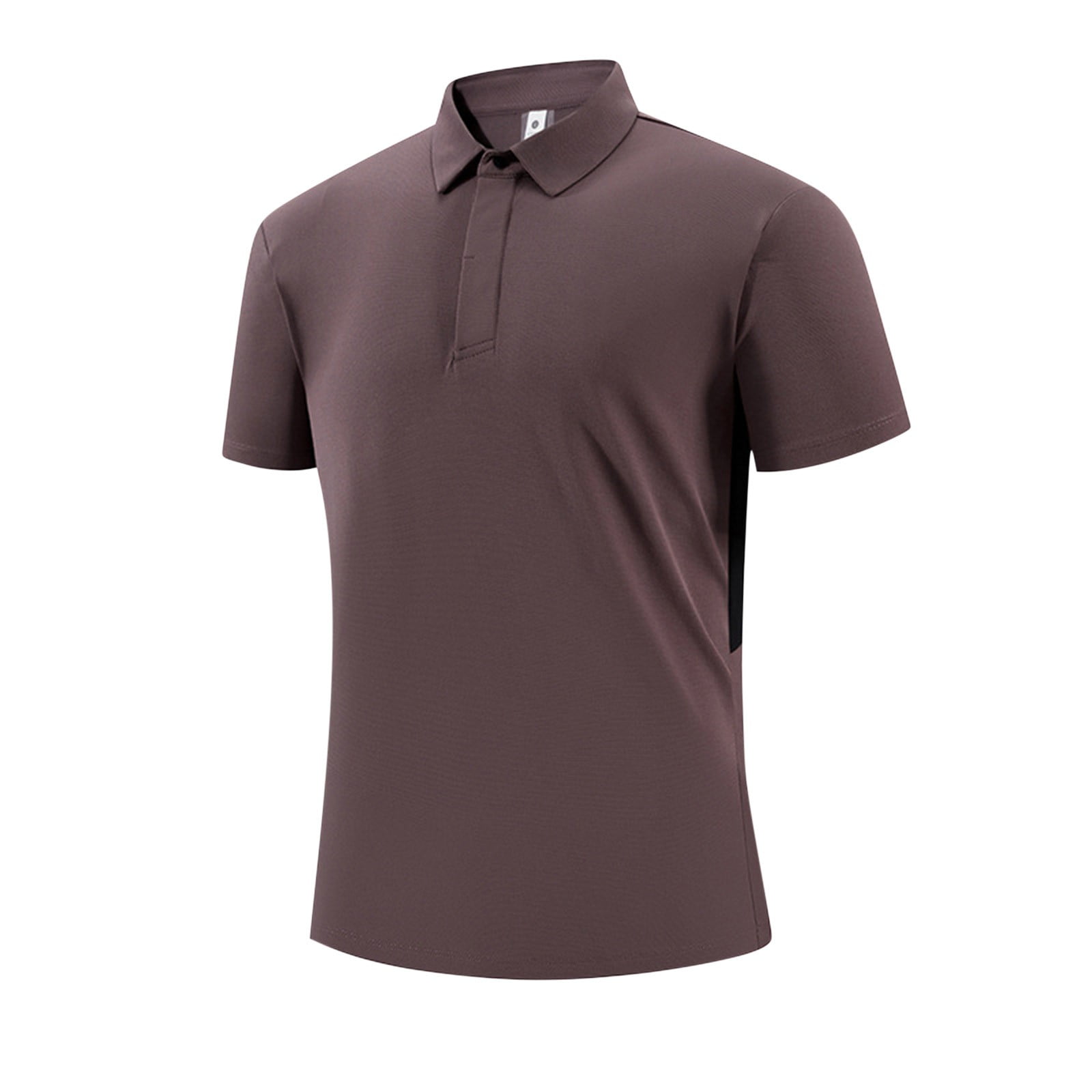 Qgtaibl Mens Collared T-Shirt Short Sleeve Golf Shirts Moisture Wicking Breathable Tennis Sport Tee Summer Dress Shirt Tops Purple XXL