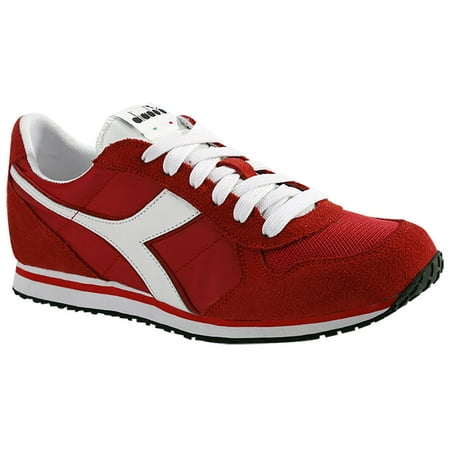 Diadora Men's K-RUN Nylon Lace Up Red Sneakers 7 M