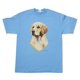 thumbnail image 1 of Hombre Golden Retriever Imprimir T Shirt LT Azul, S Gravity Trading Camiseta de manga corta, 1 of 1