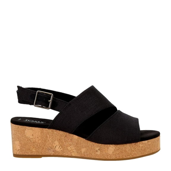 Toms Claudine Black Melange  10020765 Women's Size 8.5