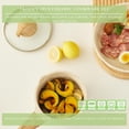 thumbnail image 3 of Vkoocy - Juego de ollas y sartenes antiadherentes, juego de utensilios de cocina de cerámica saludable, 3 sartenes de cocina, sin PFAS, crema, 3 of 4