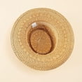 thumbnail image 4 of HUGFEGWE Chapeau de Paille Pliable Été Style Rétro Anglais Tressé CJB91-53922, 4 of 6