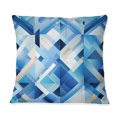 thumbnail image 3 of Designart "Cubic Lattice Geometry In Blue And White" Geometric Throw Pillow - Modern Pillow For Couch - Insert And Pillows Covers For Bedroom Decor, 3 of 5