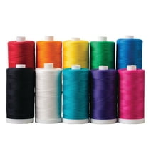 Connecting Threads Rainbow Cotton Quilting Thread Spool Set (Set of 10, Crayon Box)