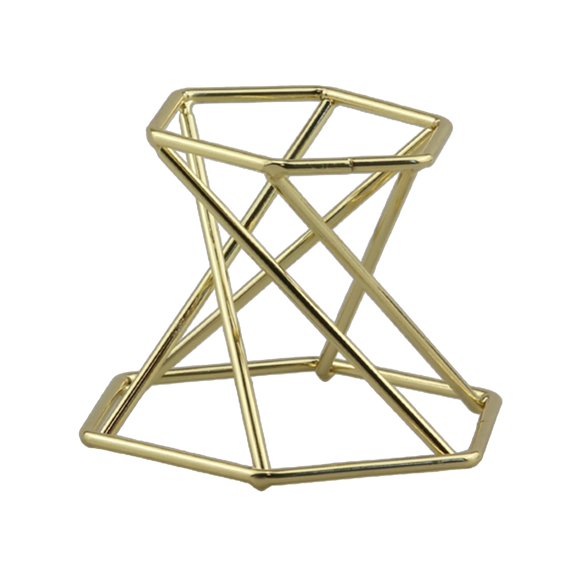 Metal Display Stand Holder for Geode Fossils Relics Rocks Gemstone,