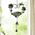 thumbnail image 4 of Outoloxit Cast Iron Bird Feeder Heart Shaped Hanging for Garden, Rust-Resistant Vintage Tray Feeder with Mesh Drainage and Bells for Outdoor Wild Birds, 4 of 5