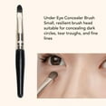 thumbnail image 3 of 9 Pcs Mini Travel Makeup Brush Set ,  Professional Premium Synthetic Kabuki Powder Foundation Blush Fan Highlight Eye Blending Shadows  and Lips Brush Kit  for Travel, 3 of 7