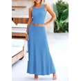 thumbnail image 3 of Conjunto Coordinado PRETTYGARDEN Falda Maxi Azul Talle XL, 3 of 7