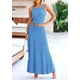 thumbnail image 3 of Conjunto Coordinado PRETTYGARDEN Falda Maxi Azul Talle XL, 3 of 7
