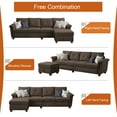 thumbnail image 2 of Soscana Oversized Sectional Sofa with Storage Ottoman,4 Seat L Shaped Couch with Coffee Table,Modern Living Room Seating Furniture for Living Room,Apartment,Office, 2 of 8