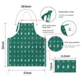 thumbnail image 7 of Green Christmas Tree and Snow Apron-Garden Aprons for Women with Pockets-Cotton Linen Waterproof Kitchen Cooking Gardening Aprons Adjustable for Kitchen,Cooking,BBQ and Salon 32"x27", 7 of 7