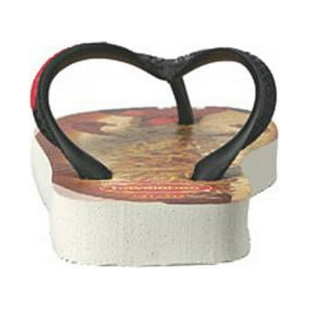 Havaianas Boys Top Fast Food Sandal Flip Flop - White - 31/32 BR