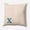 Autumn Blue, variant on Simply Daisy 16" x 16" Modern Monogram Indoor/Outdoor Polyester Throw Pillow, Cranberry