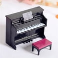 thumbnail image 3 of Piano en Miniatura CUTICAT Modelo de Instrumento Musical Negro, 3 of 7