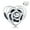 3D Rose Flower Love, variant on Footprint & Pawprint Love Heart S925 Bead Charm for Women Charm Bracelet