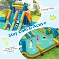 thumbnail image 7 of Infans Inflatable Water Slide w/ 2 Long Slides Pool Climbing Walls 950 W Blower, 7 of 7