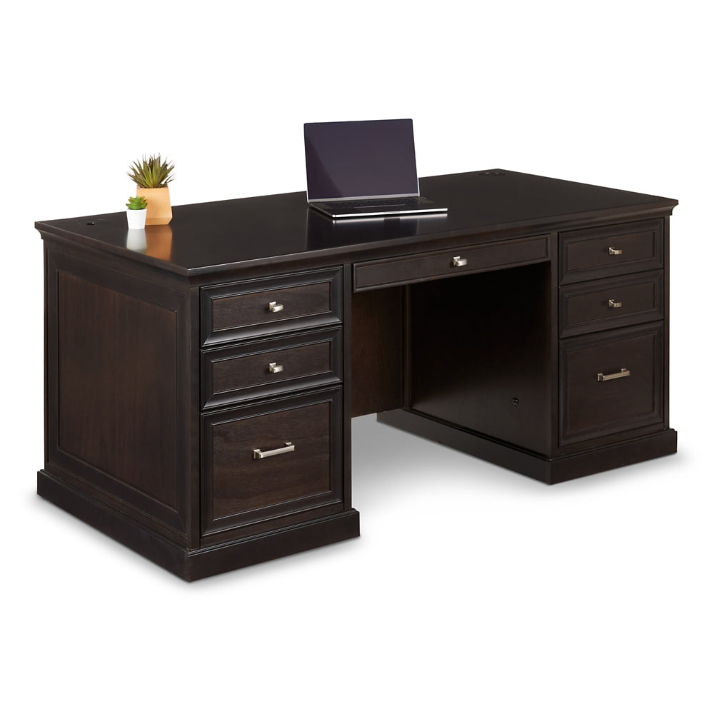 Statesman Executive Desk Light Chestnut Cherry