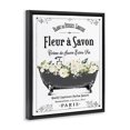 thumbnail image 2 of Stupell Industries Shabby Chic French Flower Bathtub Black Floating Frame Canvas Art, 25 x 31, by Lettered and Lined, 2 of 7