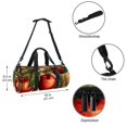 thumbnail image 5 of Thanksgiving Basketball Bag, Carry on Bag, Weekender Bag, Yoga Bag - Sports Duffel Gym Bag, Size 17.7 Inches with Interior Zipper Pocket and Large Capacity, 5 of 6