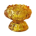 thumbnail image 1 of Candelabro de loto de cristal para dormitorio, salón, mesa de boda, centro de mesa decorativo Amarillo, 1 of 5