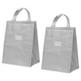 thumbnail image 1 of Unique Bargains Insulated Lunch Bags, 2Pack 10'x6'x13' Lunch Portable Containers Bag, Grey, 1 of 7