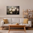 thumbnail image 4 of ZHONGYUTONG Rose Flower Canvas Wall Art Vintage White Rose Floral Painting Prints Elegant Blooming Botanical Pictures Artwork Home Decor Framed (12.00" x 18.00"), 4 of 6