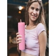 thumbnail image 2 of WNFJR 1-Pack Skinny Double Wall Acrylic Tumblers with Lid and Straw - Colorful Reusable Cups for Cold Drinks, Perfect for Parties and Gifts, 2 of 4
